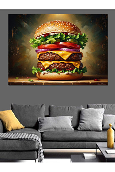 Artmeg Pânză decorativă cu burgeri cu apă, cu două straturi, de dimensiuni ma...