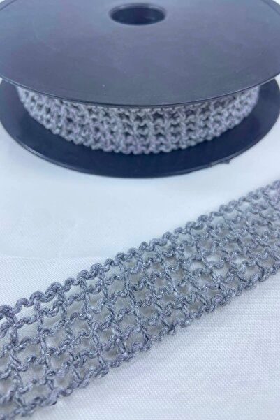 Hobigram Dark Gray Mesh Ribbon Price Is for 10 Meters