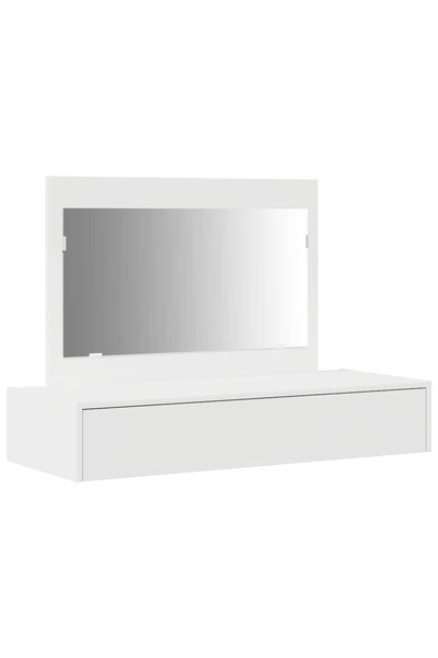 vidaxl Masă de Machiaj cu sertar Alb 100 x 40 x 70 cm Lemn compozit
