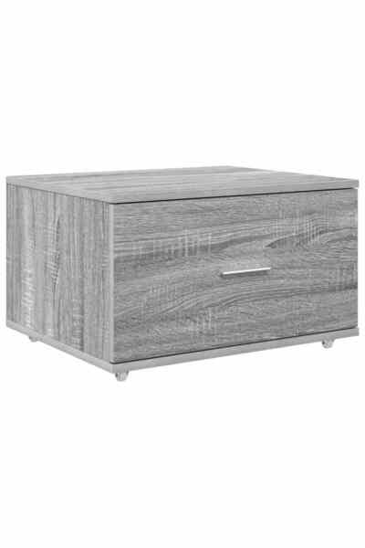 vidaxl Dulap cu sertare cu roata Gri Sonoma 55 x 45 x 31 cm