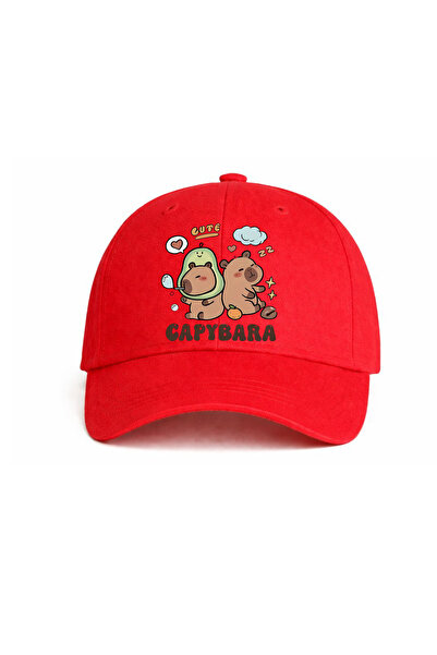 lovver Capybara Character Cotton Premium Print Custom Design Hat
