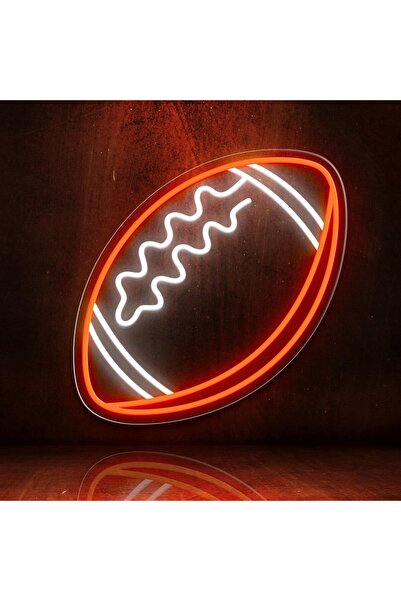 Slasa Football Neon Sign Sports Wall Decor 40x25 with 6 mm Acrylic Base