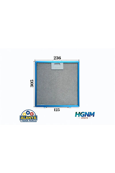 HGNM E Trading Simfer Uyumlu Metal Davlumbaz Yağ Filtresi – 235 x 305 mm (23,5 x 30,5 cm) 305x235