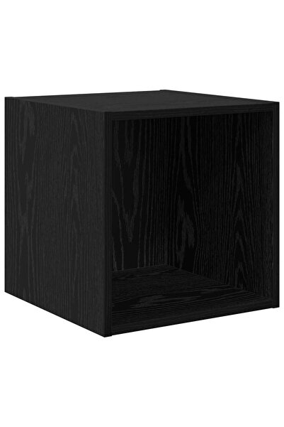 vidaxl Dulap de perete Stejar Negru 37 x 37 x 37 cm Lemn compozit