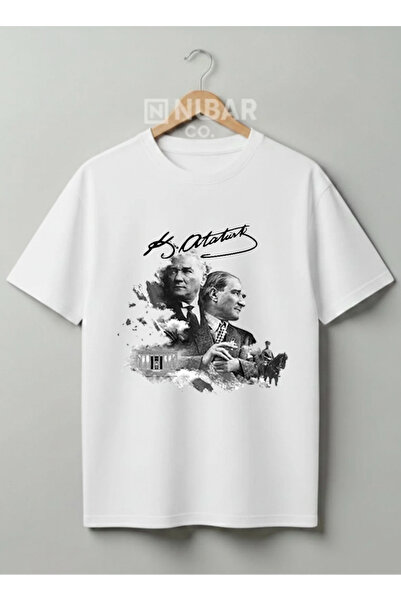 Grafftee Clothing تي شيرت قطني بتصميم مصطفى كمال أتاتورك، سلسلة خاصة للأعياد ...