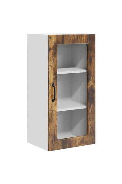 vidaxl Dulap de bucătărie Stejar fumuriu 40 x 31 x 80 cm Lemn compozit