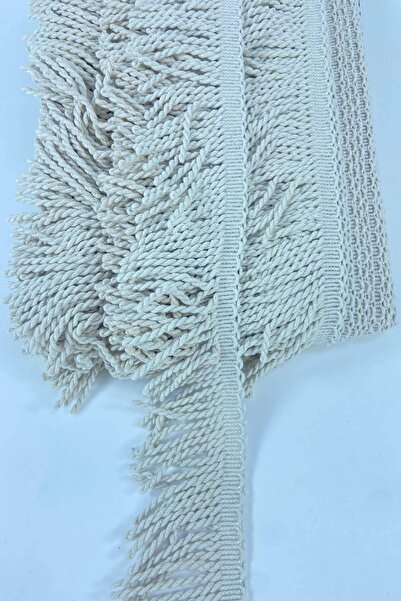 Hobigram Ματ Κρεμ Στριφτή Κορδέλα με Κρόσσια και Φούντα