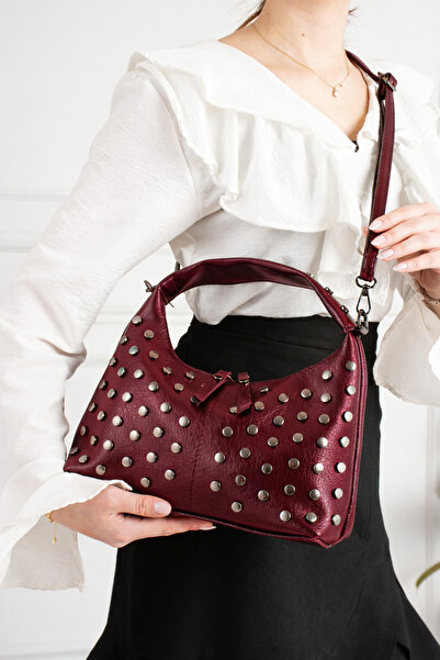 Valu Accessorize Women's Studded Detail Adjustable Strap El and Shoulder Bag ...