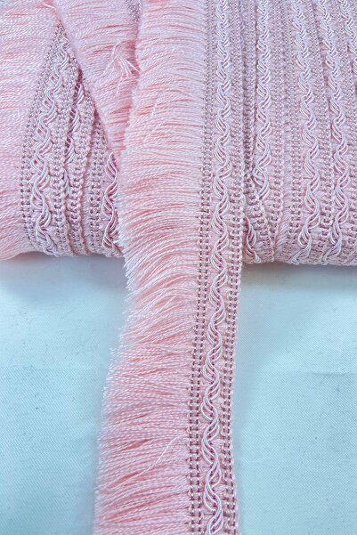 Hobigram Ροζ ριγέ φούντα από βαμβάκι υψηλής ποιότητας με κρόσσια