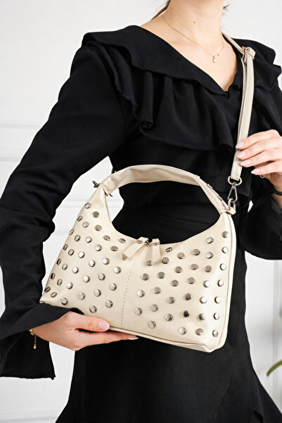 Valu Accessorize Women's Studded Detail Adjustable Strap El and Shoulder Bag ...