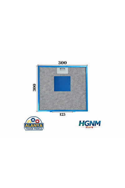 HGNM E Trading Simfer Uyumlu Davlumbaz Filtre 30x30 cm, 300x300 mm Davlumbaz ...