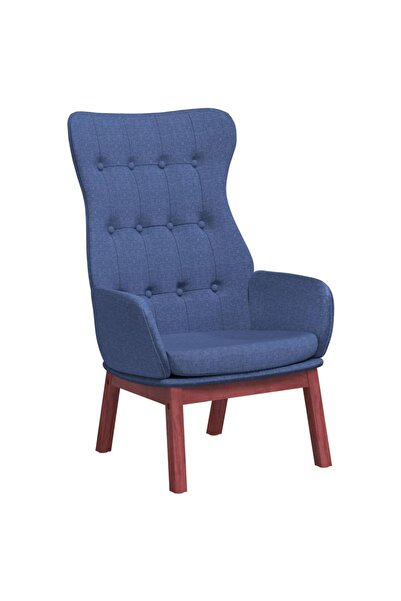 vidaxl Scaun de relaxare, albastru, material textil