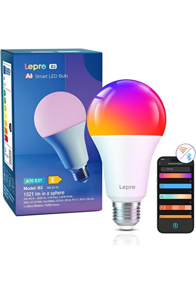 LEPRO B3 AI Smart Bulb E27, 1521LM 12W