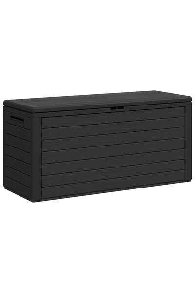 vidaxl Ladă de depozitare pentru grădină, antracit, 116 x 44 x 55 cm