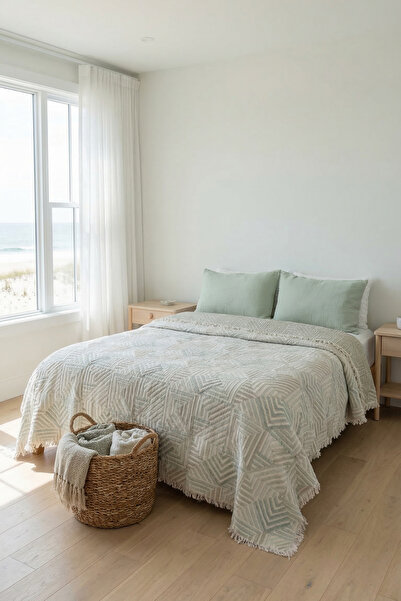 Destiva Home 5 Layers Filled Muslin Double Bedspread 220X240 cm 100% Cotton D...