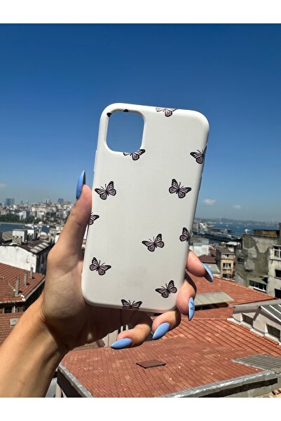 Mobildizayn Huawei P40 Lite Uyumlu Baskılı Beyaz Telefon Kılıfı K112
