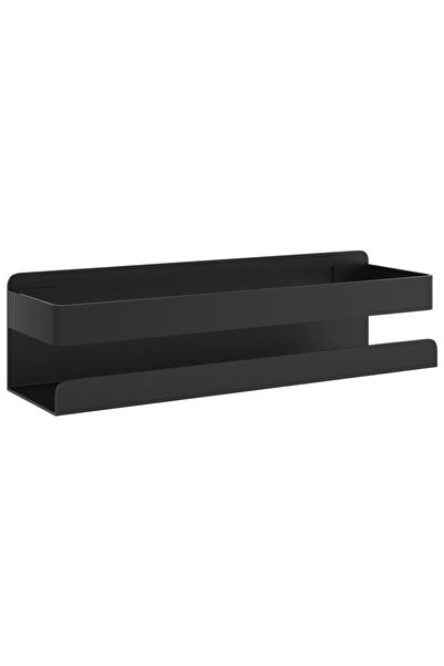 vidaxl Raft de duș negru mat 23x6,5x6 cm oțel inoxidabil 304 periat