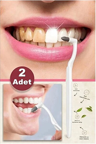 Kitchen Beauty 2 Adet Diş Beyazlatıcı ve Diş Silgisi Ortodonti Diş Fırçası Di...
