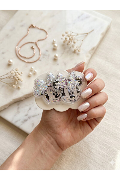 Jeevee Transparent Rubber Buckle with Sparkling Star Figure - Set of 2