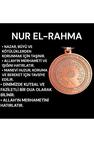 aslimucize NUR EL RAHMA NAZAR DUALI BAKIR KOLYE