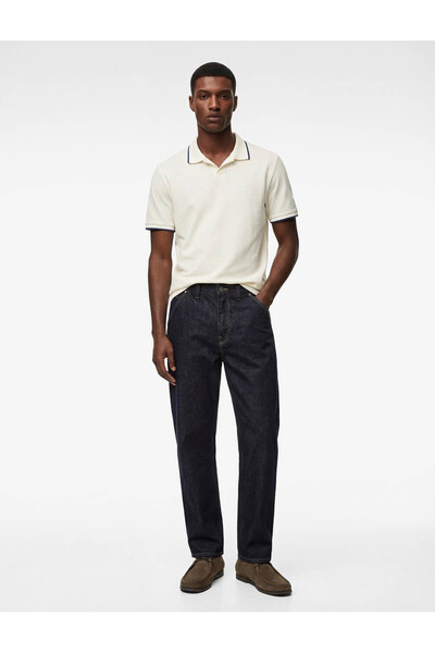 Koton Памучна тениска с къс ръкав от пике плат, с ленти и прилепваща кройка, ...