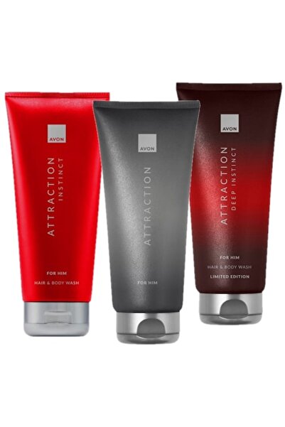 AVON Σετ 3 Αφρόλουτρα Έλξης για Εκείνον, Avon, 3 x 200 ml