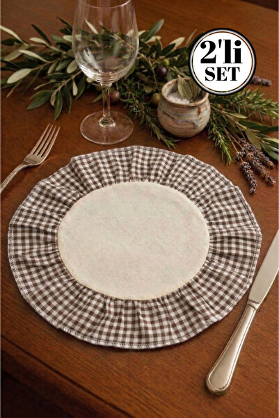 Soft Kare Linen Supla with Gingham Edge |   Premium Quality American Service ...