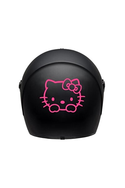 AtölyeMatris Hello Kitty Kask Pembe Motor Kask Sticker 12 CM