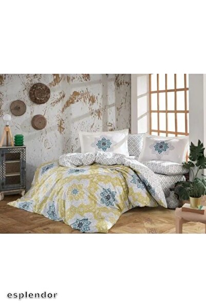 esplendor Hobby King Size Poplin Duvet Cover Amanda Yellow