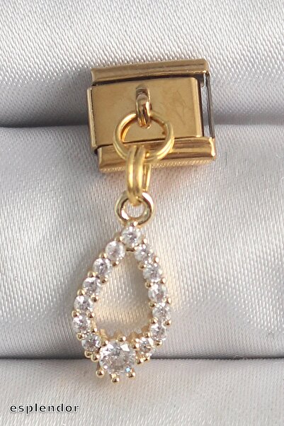 esplendor سوار من حجر الزركون المزخرف بنمط قطرات الماء، لا يتأثر بالسواد