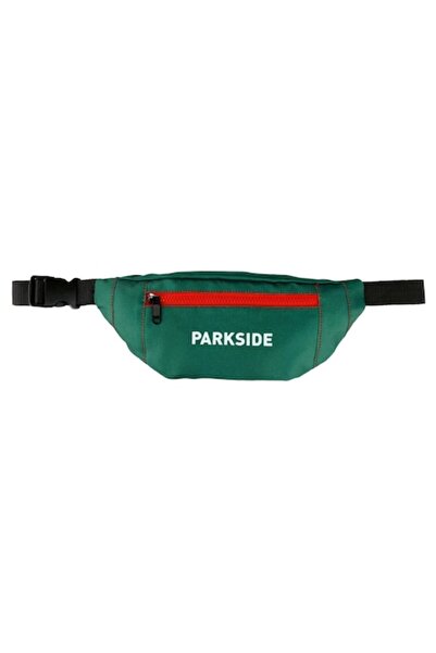 PARKSIDE Parkside Waist Bag, Classic Model, Green/Red, Adjustable Strap, Idea...