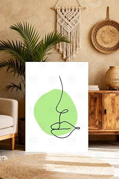 Mgi Design Εκτύπωση σε καμβά με ελάχιστα σχέδια προσώπου, διακόσμηση μοντέρνα...