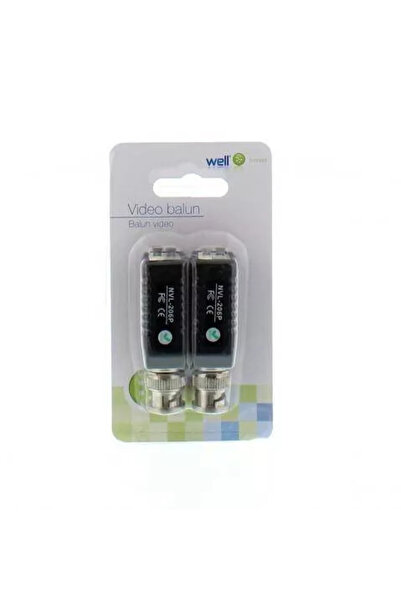OEM Video balun HD prin UTP/FTP BNC - 2 pini terminali cu clip pentru cablu Well