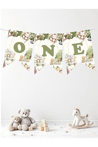 Sinek Kupası Tasarım Safari Animals Pastel Colors Themed One Lettered Birthda...