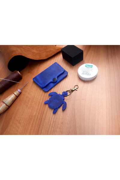 deribo Crazy Leather Buttoned Card Holder