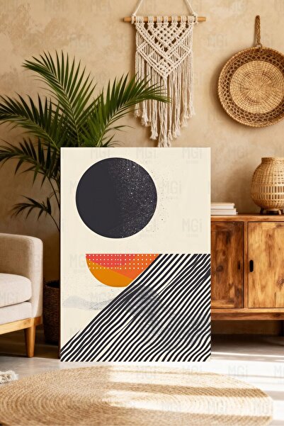 Mgi Design Ελάχιστη διακόσμηση τοίχου με αφηρημένη γεωμετρική μοντέρνα εικονο...