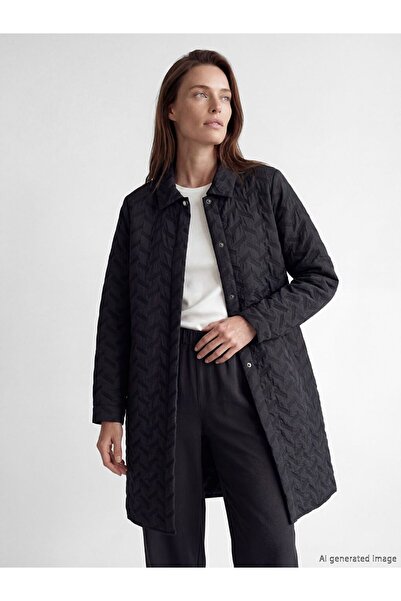 LC Waikiki Lcw Grace Shirt Collar Patterned Women's Robe