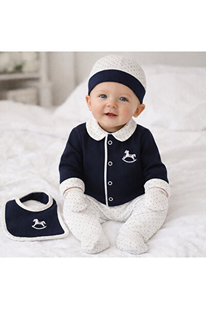 Bebelul 5-piece newborn set 0-3 months blue baby