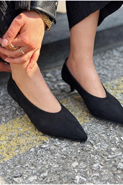 I Love Shoes Seranis Genuine Leather Stiletto Black Suede