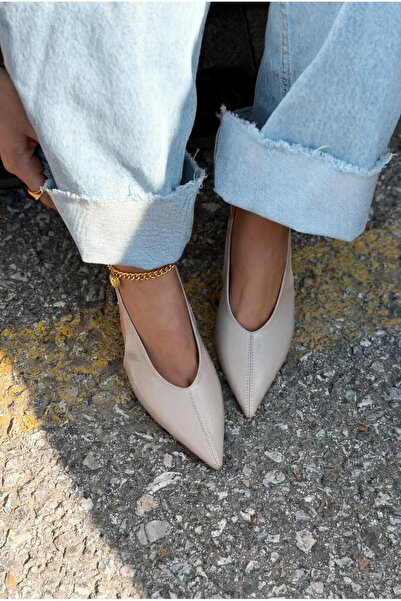 I Love Shoes Navore Στιλέτο Μπεζ Ζαρωμένο Δέρμα