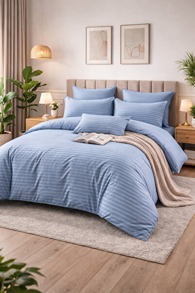 Casa Pucioasa 6-Piece Damask Bedding Set with Elastic, Casa Pucioasa, Fine Da...