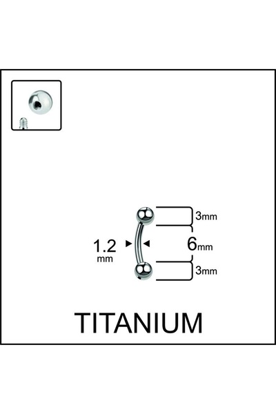 Rupen Kraft Yüksek Kalite G23 Titanium Top 3mm x 6mm x 1.2mm Titanyum Banana ...