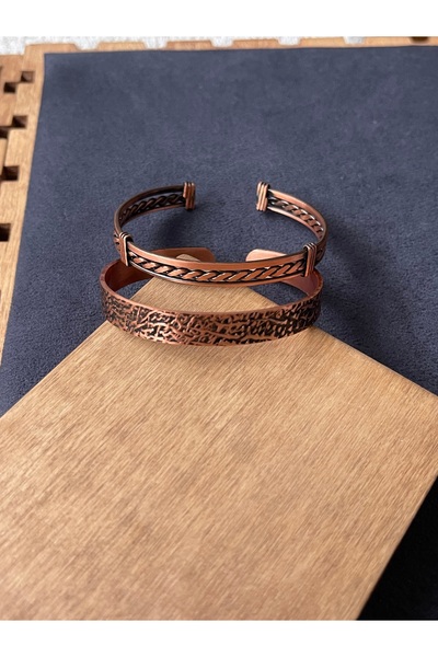 Rupen Kraft 2 Piece Copper Combination Bracelet 100% Copper Bracelet Handmade...