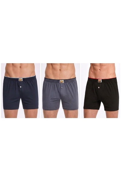 İlke Ανδρικά 3 τεμάχια, 100% βαμβάκι, με κουμπιά, μέση με πετσέτα, εύκαμπτο ύ...