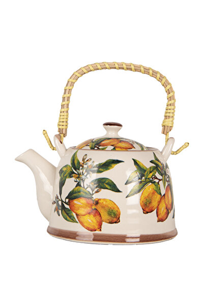 Clayre & Eef Multicolored Ceramic Teapot with Infuser