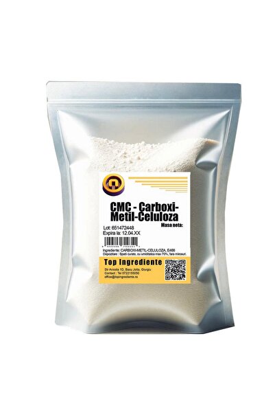 Top Ingrediente CMC Pulbere , Carboxi-Metil-Celuloza, E466 - 5kg