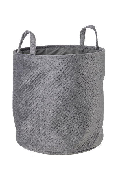 Bizzotto Gray Textile Storage Basket Averill 34x34 cm