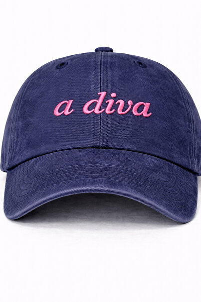 Tresore ''A Di̇va'' Embroidered Washable Cap /''A Di̇va'' Embroidered Washed Cap
