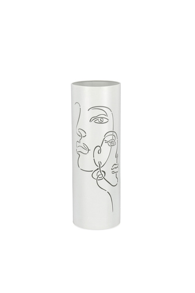 Bizzotto Suport de umbrelă din oțel alb Evans ø18x52h