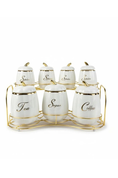 Ozlifehome My home design luna series porcelain spice set 9028